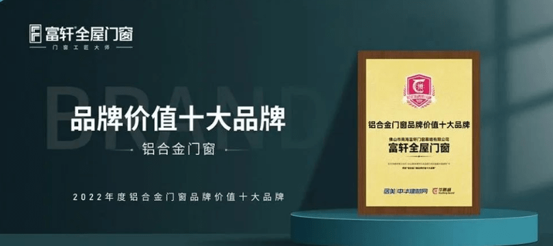 富軒全屋門窗|2022年度榮譽回顧榜單